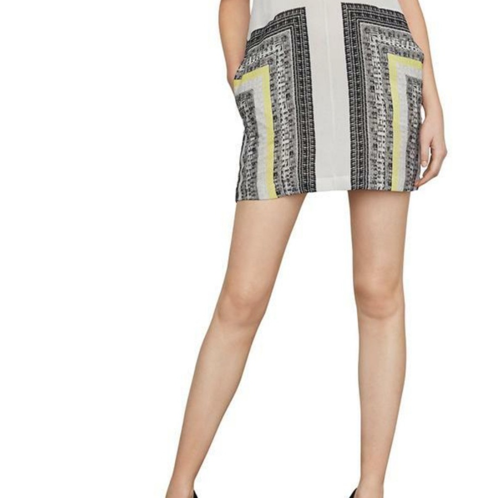 BCBGMaxAzria Black and White Pencil Mini Skirt - Picture 1 of 6